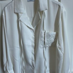 Loewe Cream Casual Button Down Shirt
